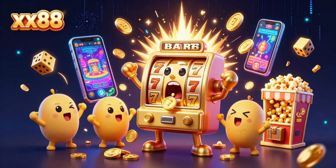 Celebrate big wins at xx88 with cheering slot machines and a vibrant jackpot explosion