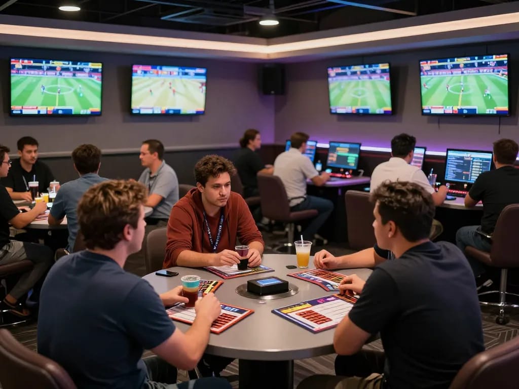 open88c bettors engaging in exciting sports action while placing wagers