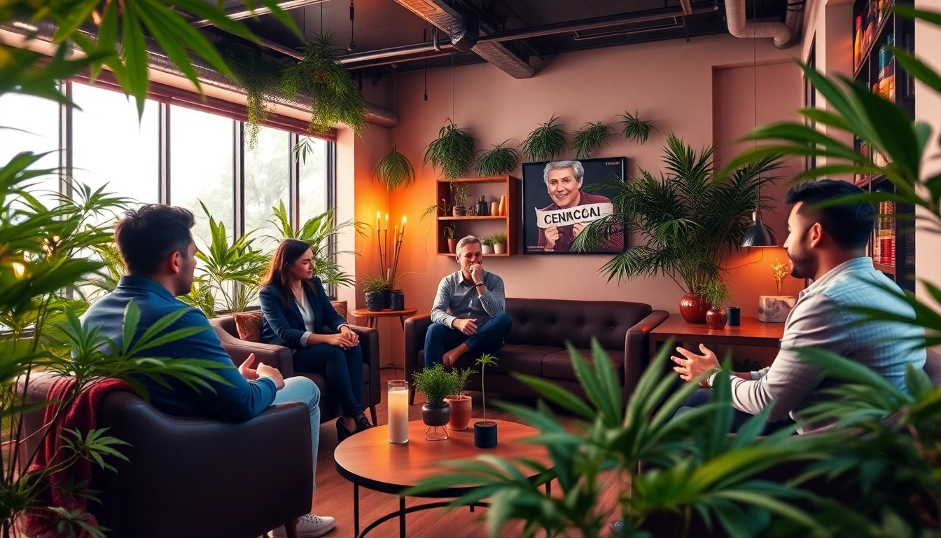Experience Cannabis Clubs Lloret De Mar in a vibrant, welcoming atmosphere with engaged members.