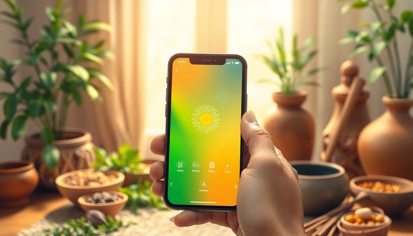 Explore the Ayurveda Mobile App interface for holistic wellness insights.