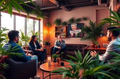 Experience Cannabis Clubs Lloret De Mar in a vibrant, welcoming atmosphere with engaged members.