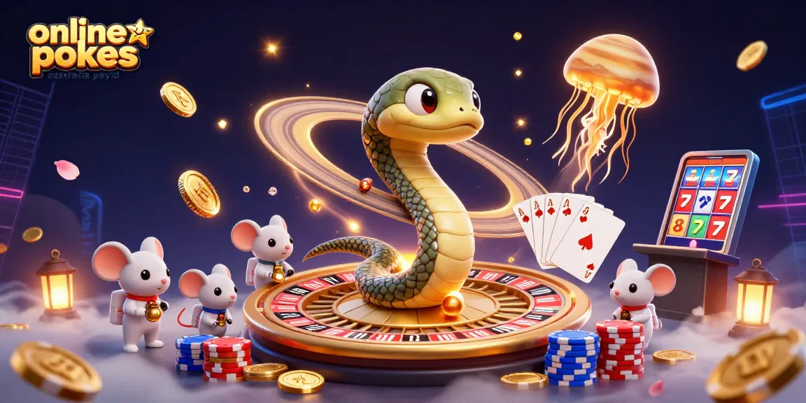 Experience the excitement of online pokies Australia PayID with vibrant cosmic characters and dynamic casino elements.